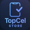 Logo de Topcel, tienda de celulares que usa Gestu